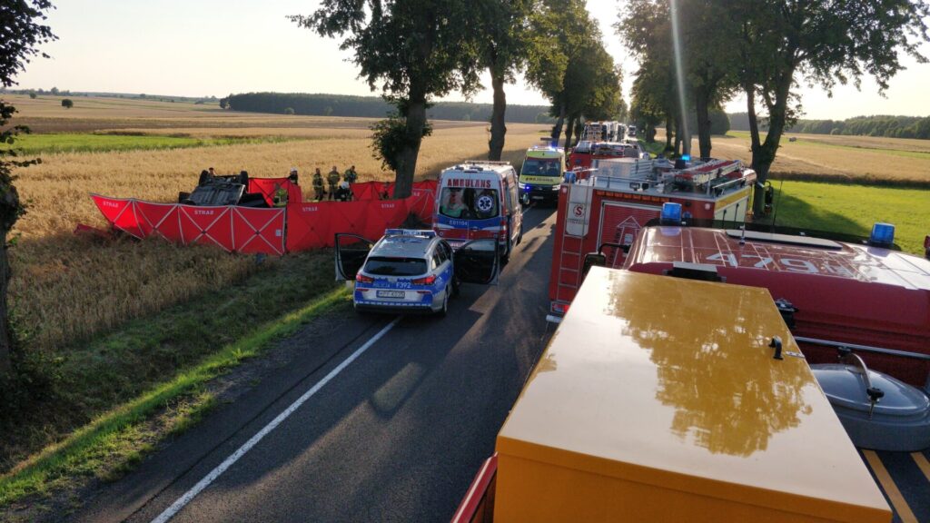 Śmiertelny wypadek w Wójcinie